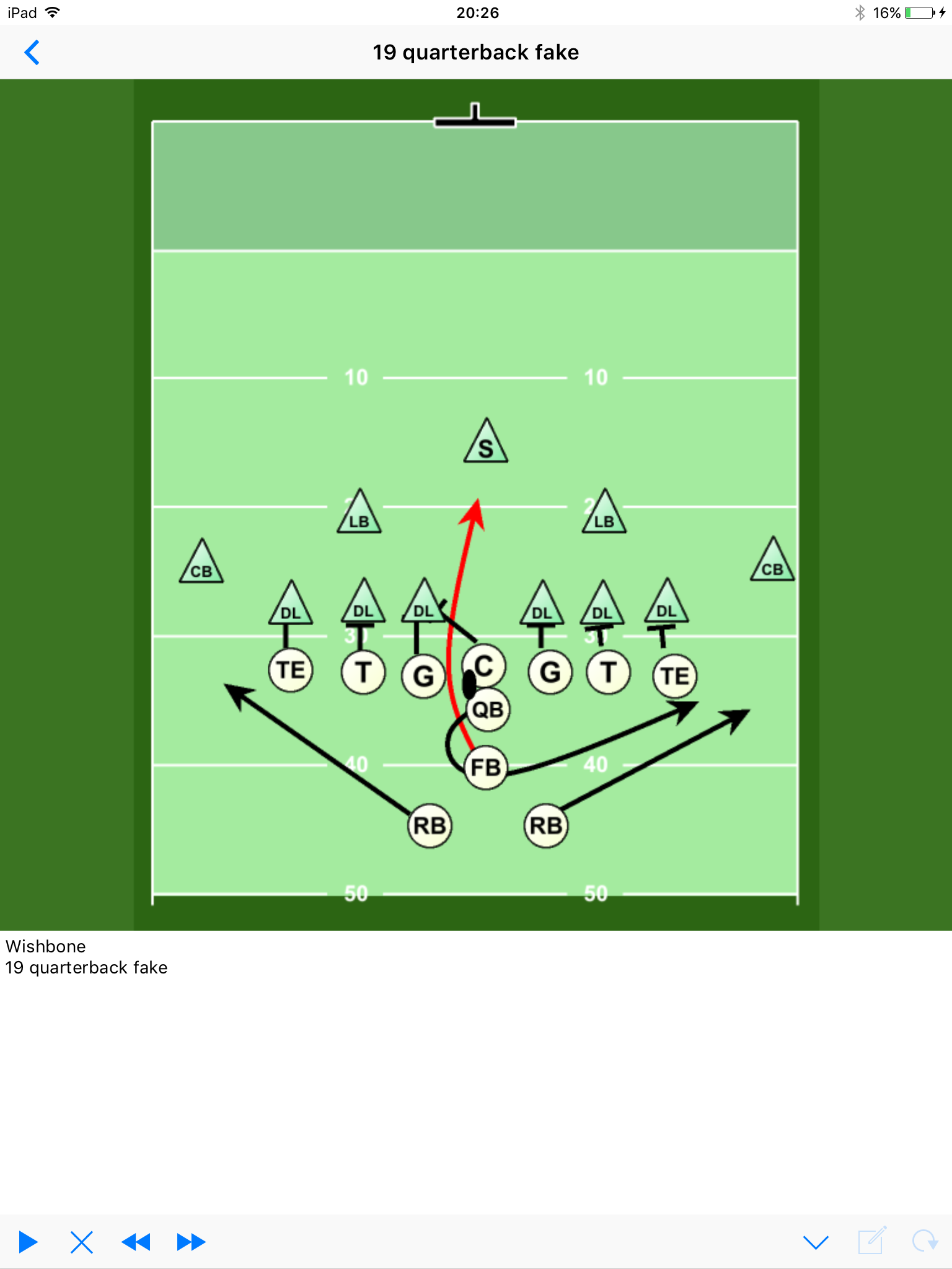 Animated play or drill