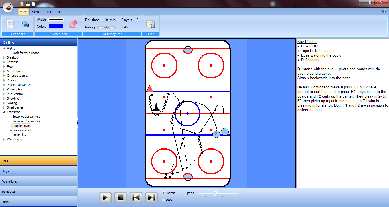 View tab hockey playbook software