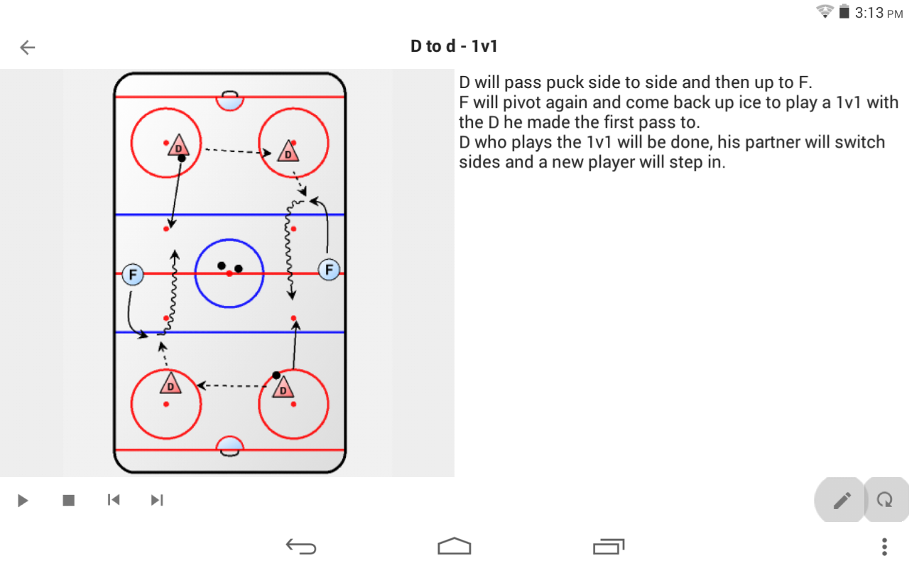 Hockey playview view play in landscape mode