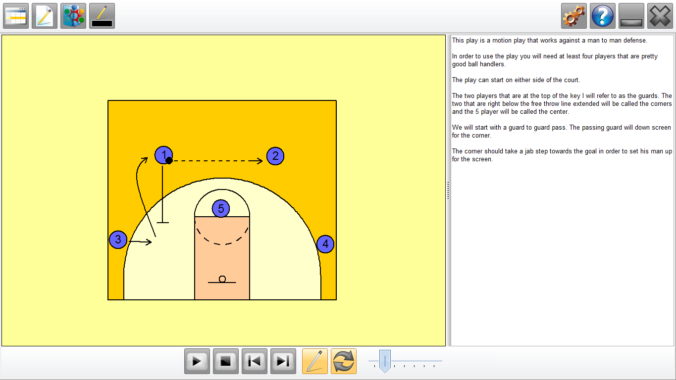 Playview basketball landscape screenshot