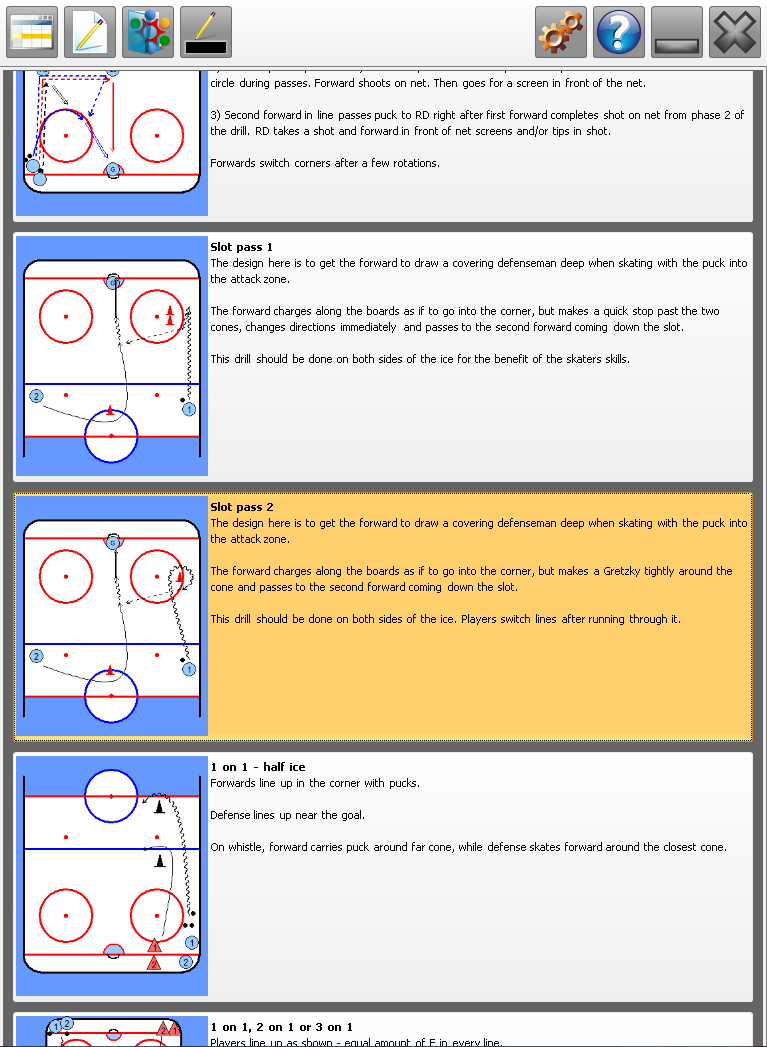 Playview hockey portrait playlist screenshot