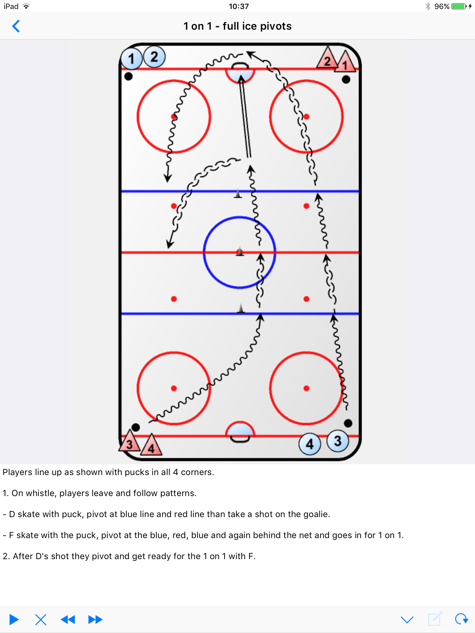 Hockey playview view play in portrait mode