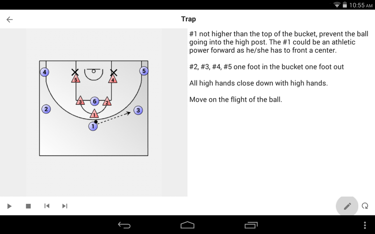 Basketball playview view play in landscape mode