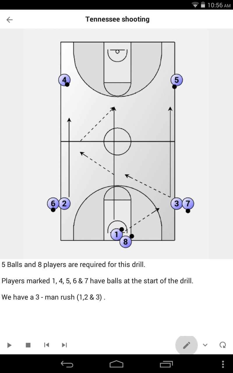 Basketball playview view play in portrait mode